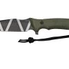ANV Knives M311 SPELTER DLC Camo Elmax, Olive Micarta Handle, Black Kydex Sheath, Cuchillo De Supervivencia