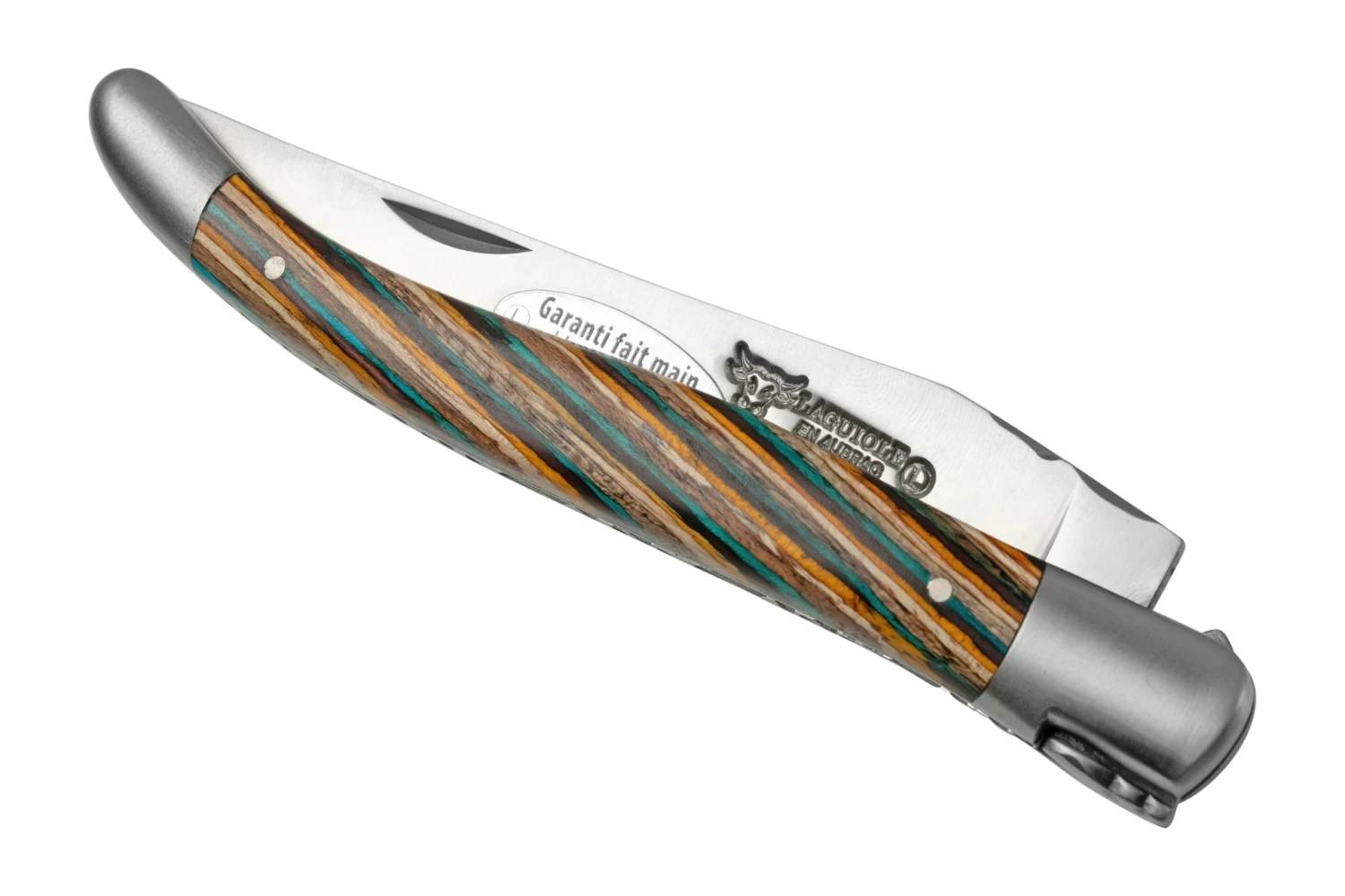 Laguiole En Aubrac Samba Brown L0212SAMIF Madera De Samba Marr贸n, Mate, 12 Cm - Imagen 4