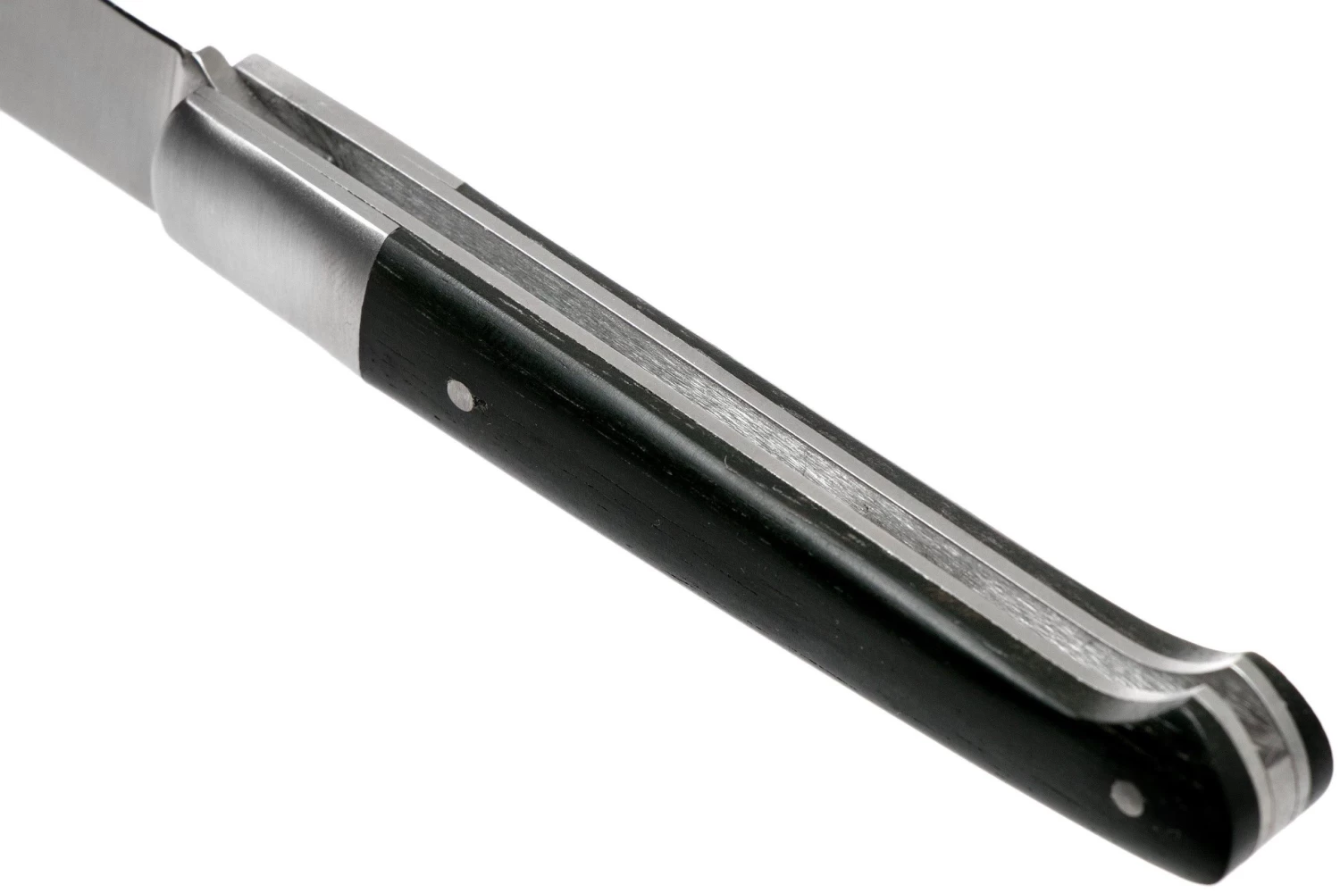 Laguiole En Aubrac Sauveterre 9 Cm Guillochees De Madera De ébano, Cuchillo De Caballero - Imagen 5