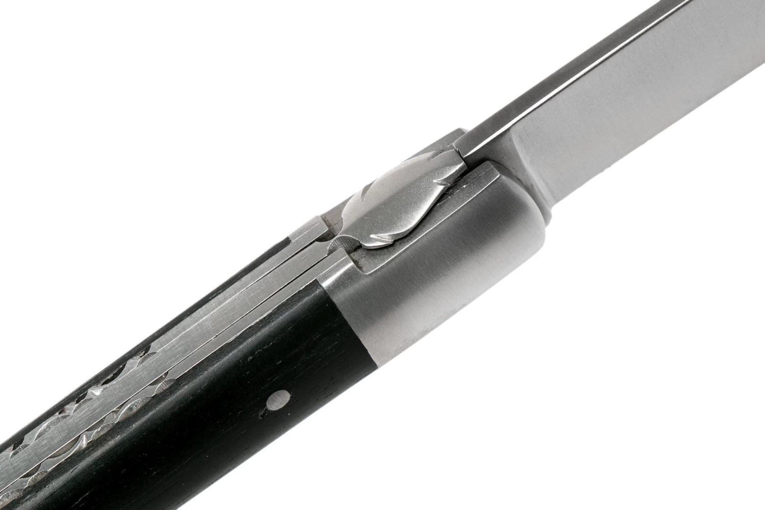 Laguiole En Aubrac Sauveterre 9 Cm Guillochees De Madera De ébano, Cuchillo De Caballero - Imagen 6