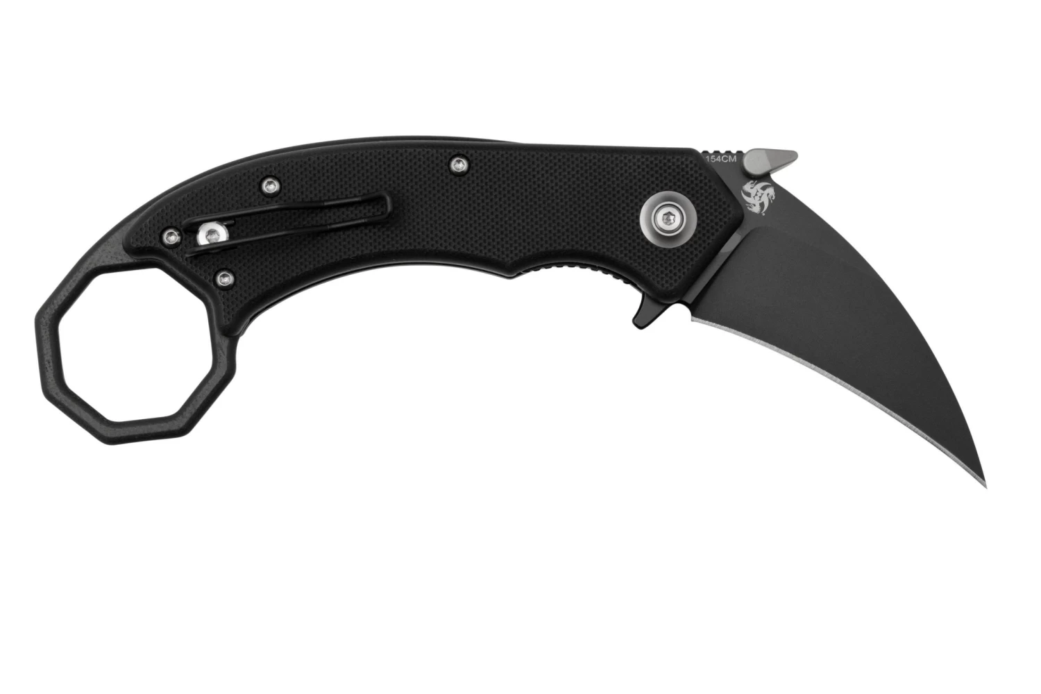 Böker Plus HEL Karambit 01BO515, 154CM, All Black Navaja, Alessandra De Santis Design - Imagen 2