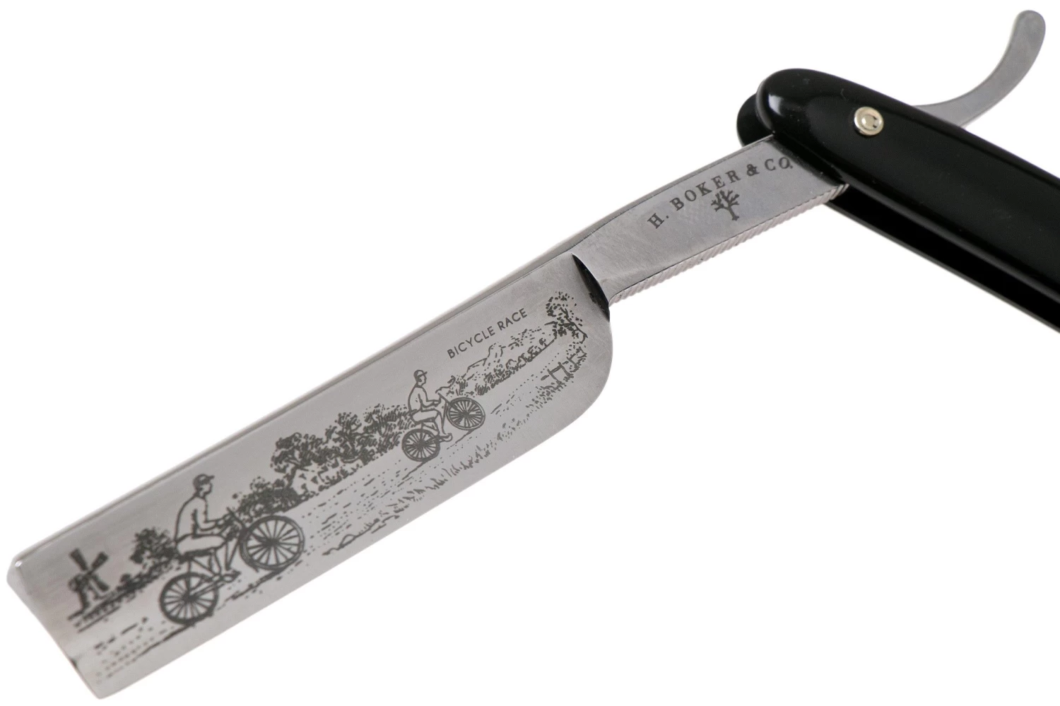 Böker Manufaktur Bicycle Race, Black Synthetic 140223 Navaja De Afeitar - Imagen 3