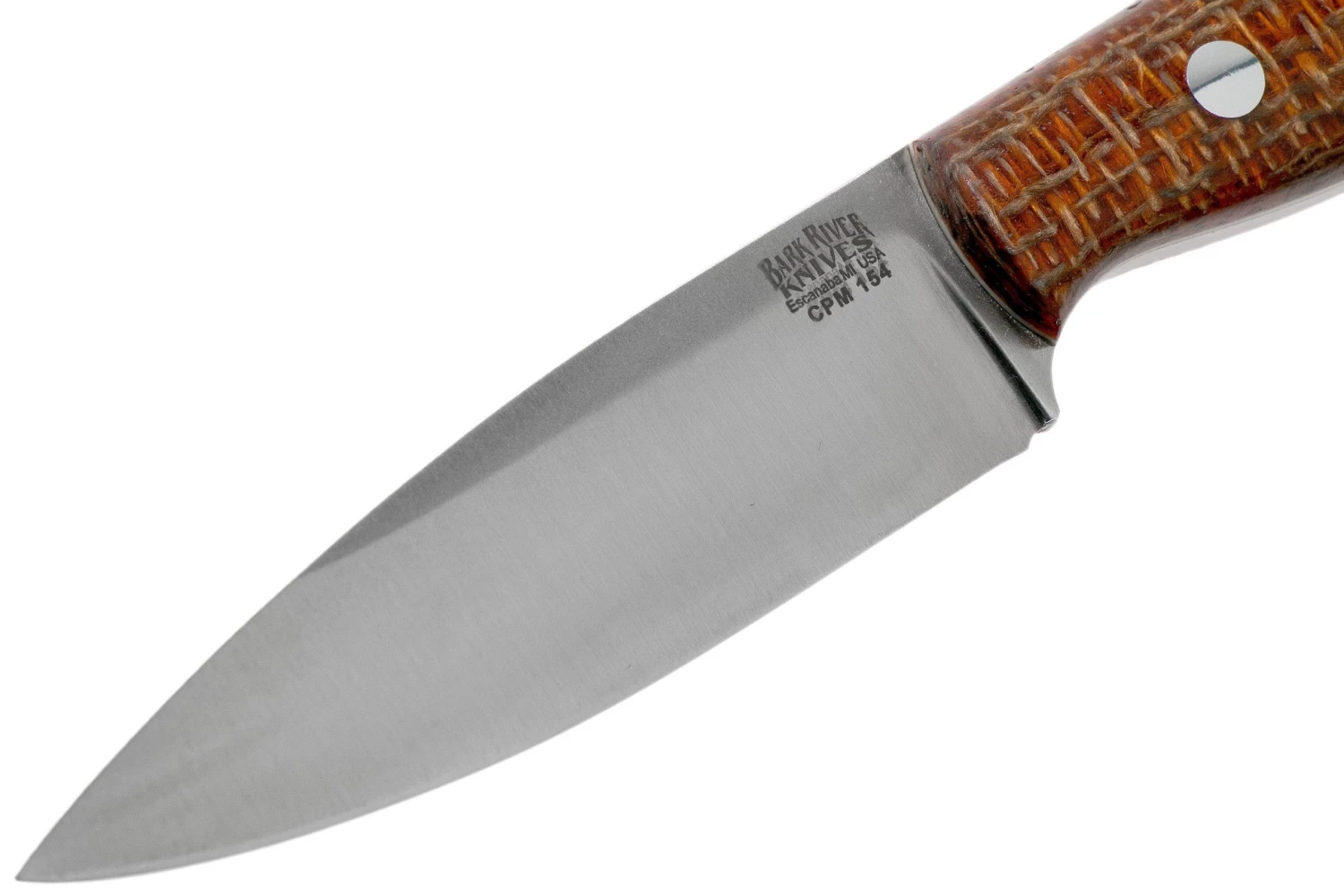 Bark River Mini Aurora CPM 154, Terracotta Burlap Micarta - Imagen 3