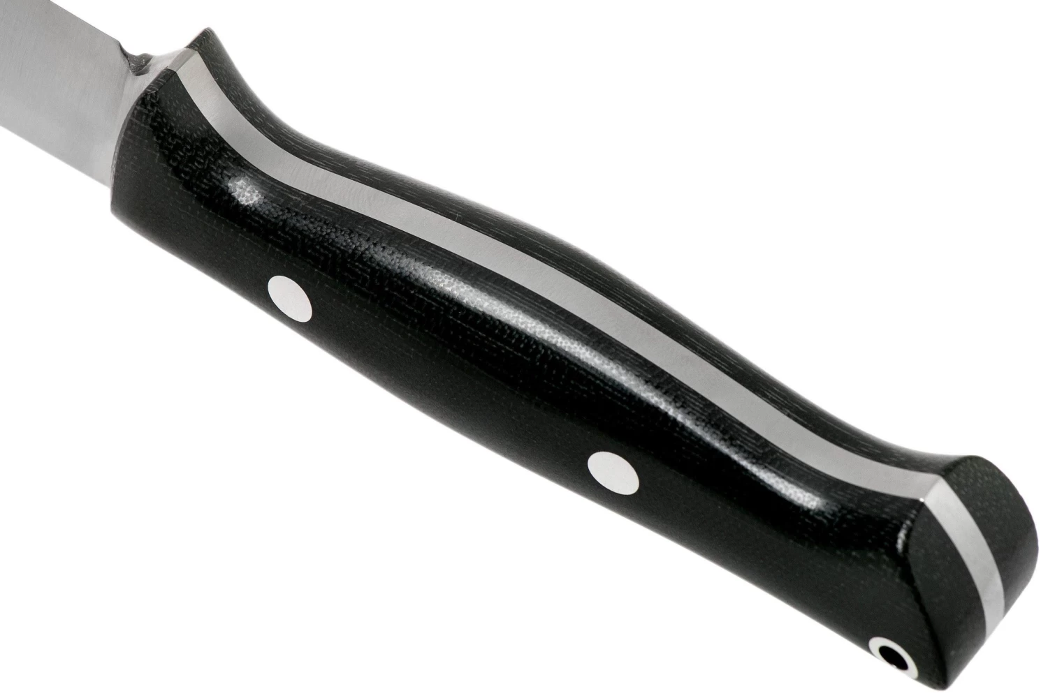 Bark River Gunny Hunter CPM S45VN, Black Canvas Micarta Cuchillo De Caza - Imagen 4