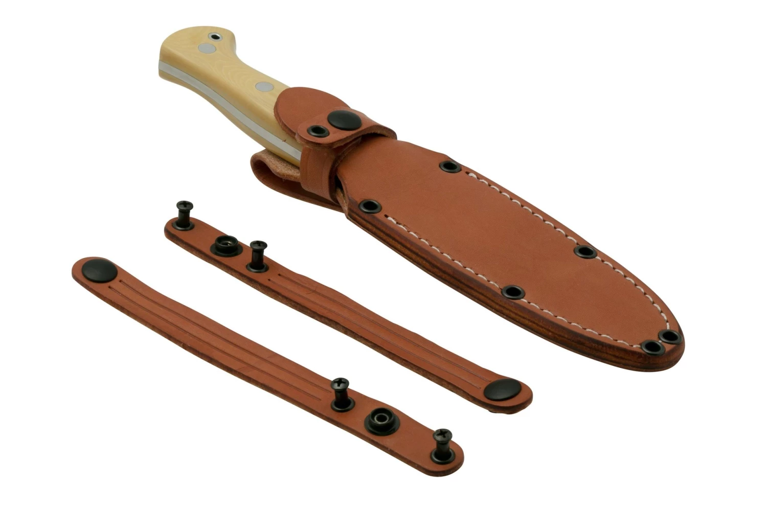 Bark River Cub CPM 3V Antique Ivory Micarta, Cuchillo De Bushcraft - Imagen 6