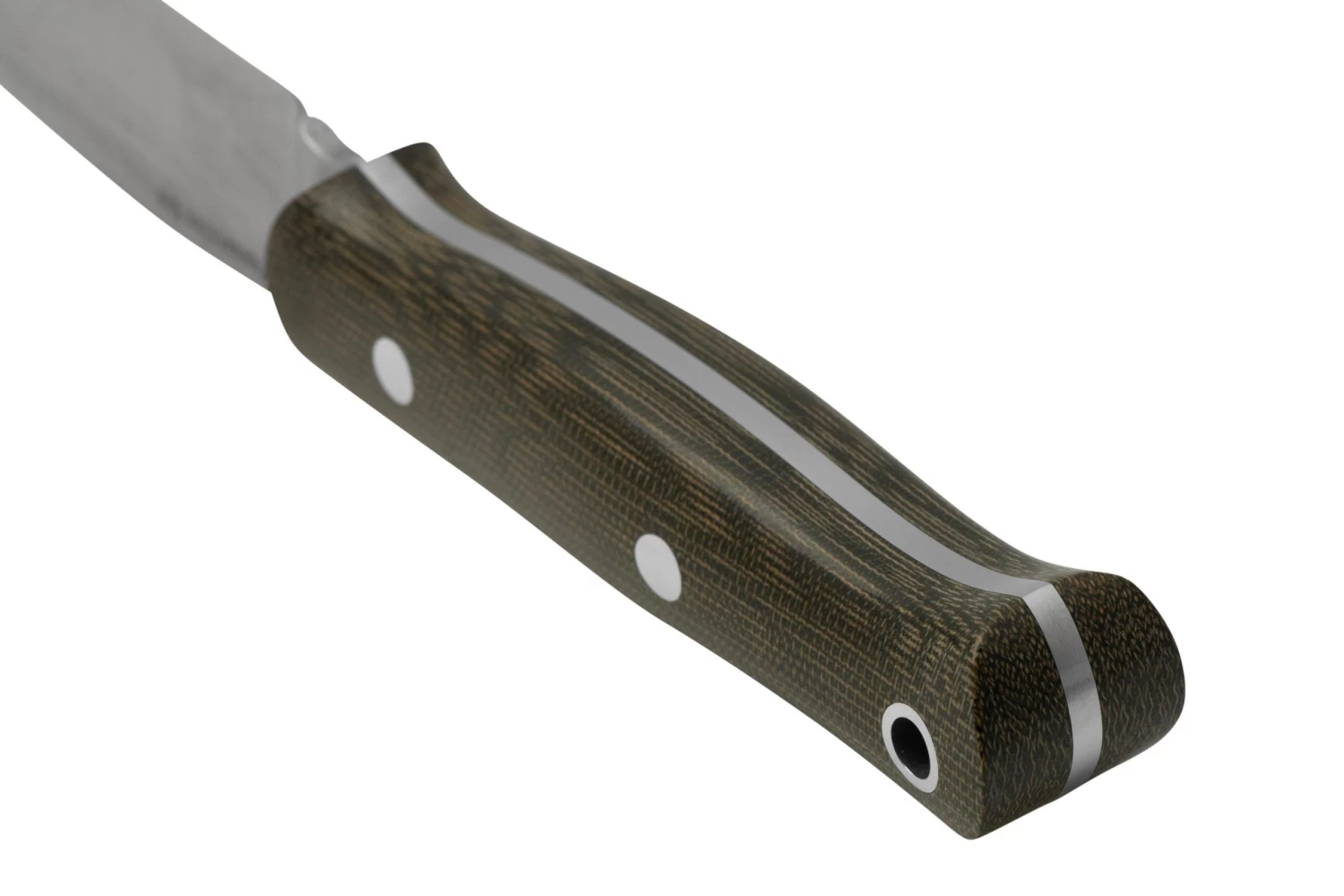 Bark River Ultra Lite Field Knife CPM 3V Green Canvas Micarta, Cuchillo Bushcraft - Imagen 4