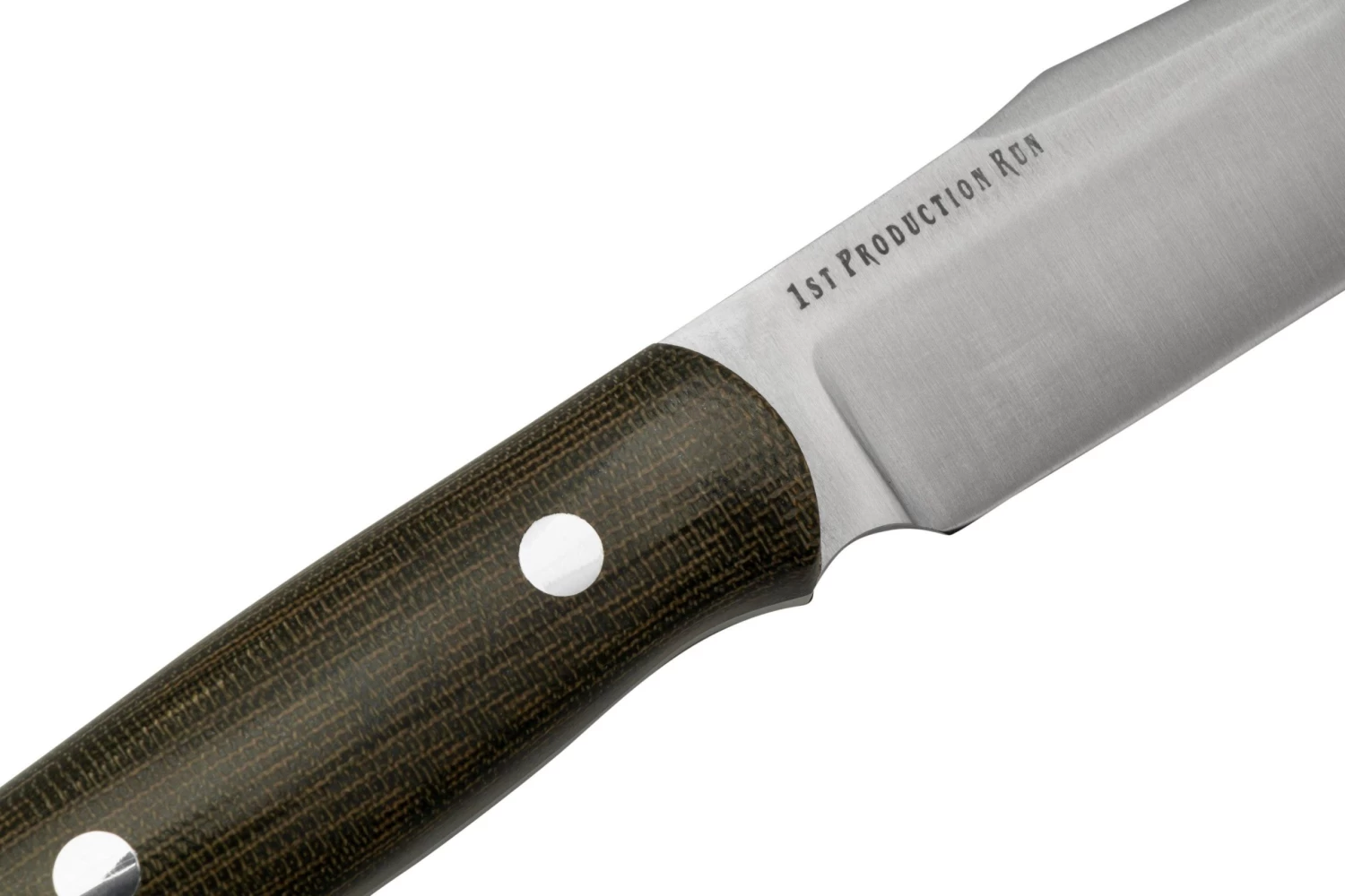 Bark River Ultra Lite Field Knife CPM 3V Green Canvas Micarta, Cuchillo Bushcraft - Imagen 5