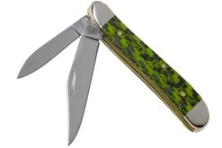 Case Peanut Green & Black Carbon Fiber-G10 Weave Smooth, 50714, 10220 SS Navaja