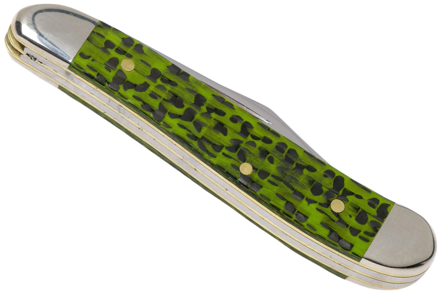 Case Peanut Green & Black Carbon Fiber-G10 Weave Smooth, 50714, 10220 SS Navaja - Imagen 4