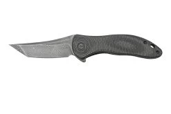 Civivi Synergy 3 Tanto C20075B-DS1 Damascus, Black G10, Fibra De Carbono Navaja, Diseño Jim O'Young