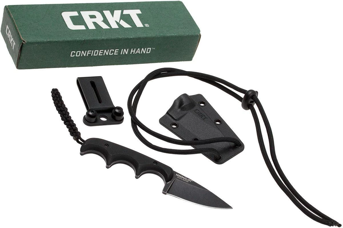 CRKT Minimalist Drop Point 2384K Cuchillo De Cuello, Alan Folts Design - Imagen 6