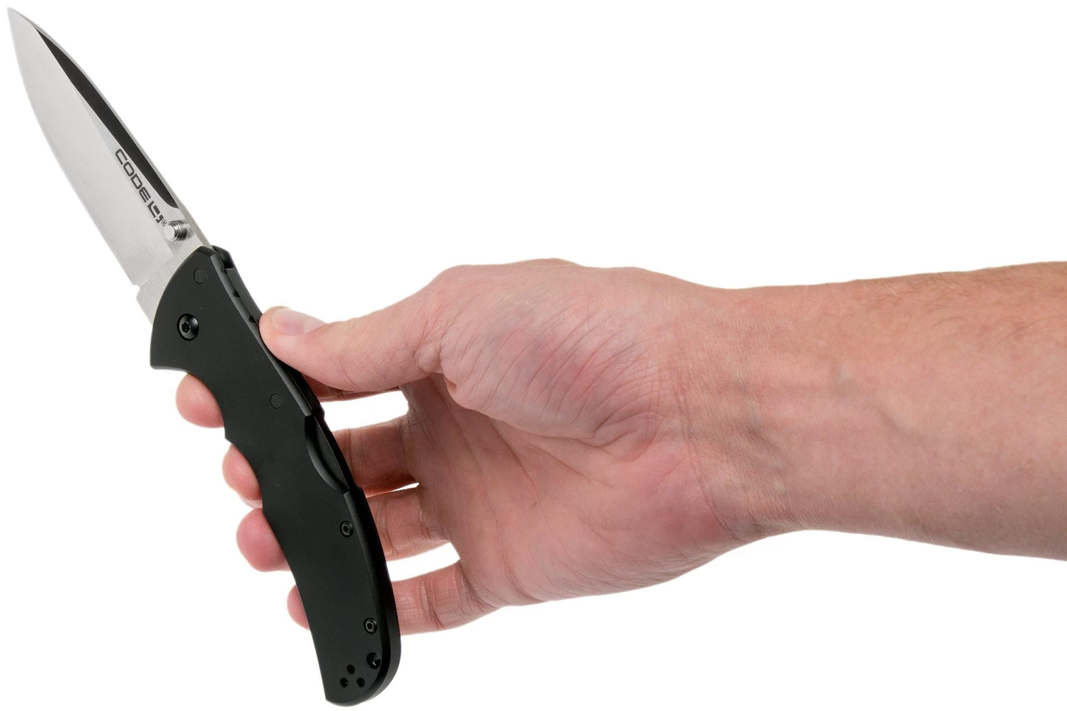 Cold Steel Code 4 Spear Point 58PAS Black CPM S35VN Plain Edge, Navaja - Imagen 8