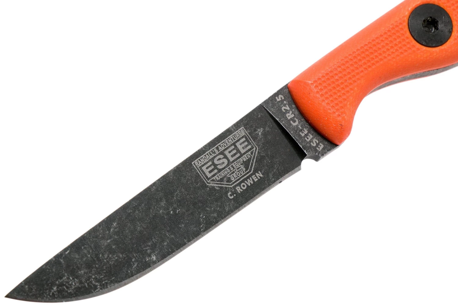 ESEE Camp-Lore CR 2.5 Orange, Black Oxide Coating Cuchillo Fijo, Cody Rowen Design - Imagen 3