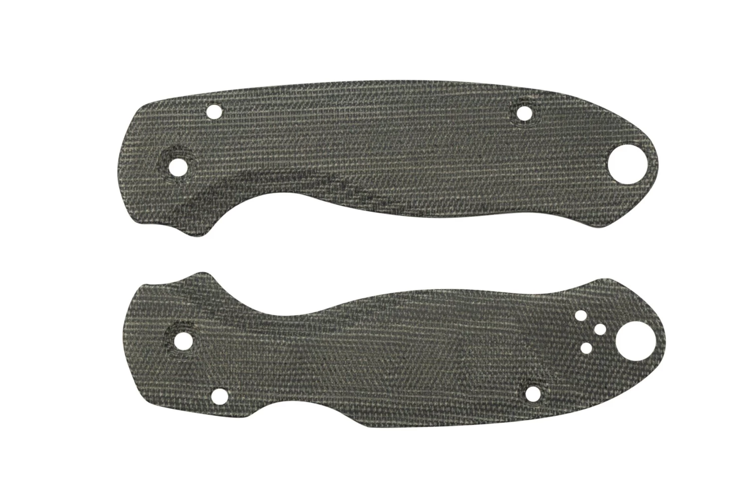 Flytanium Spyderco Para 3 Cachas, Lotus Black Canvas Micarta