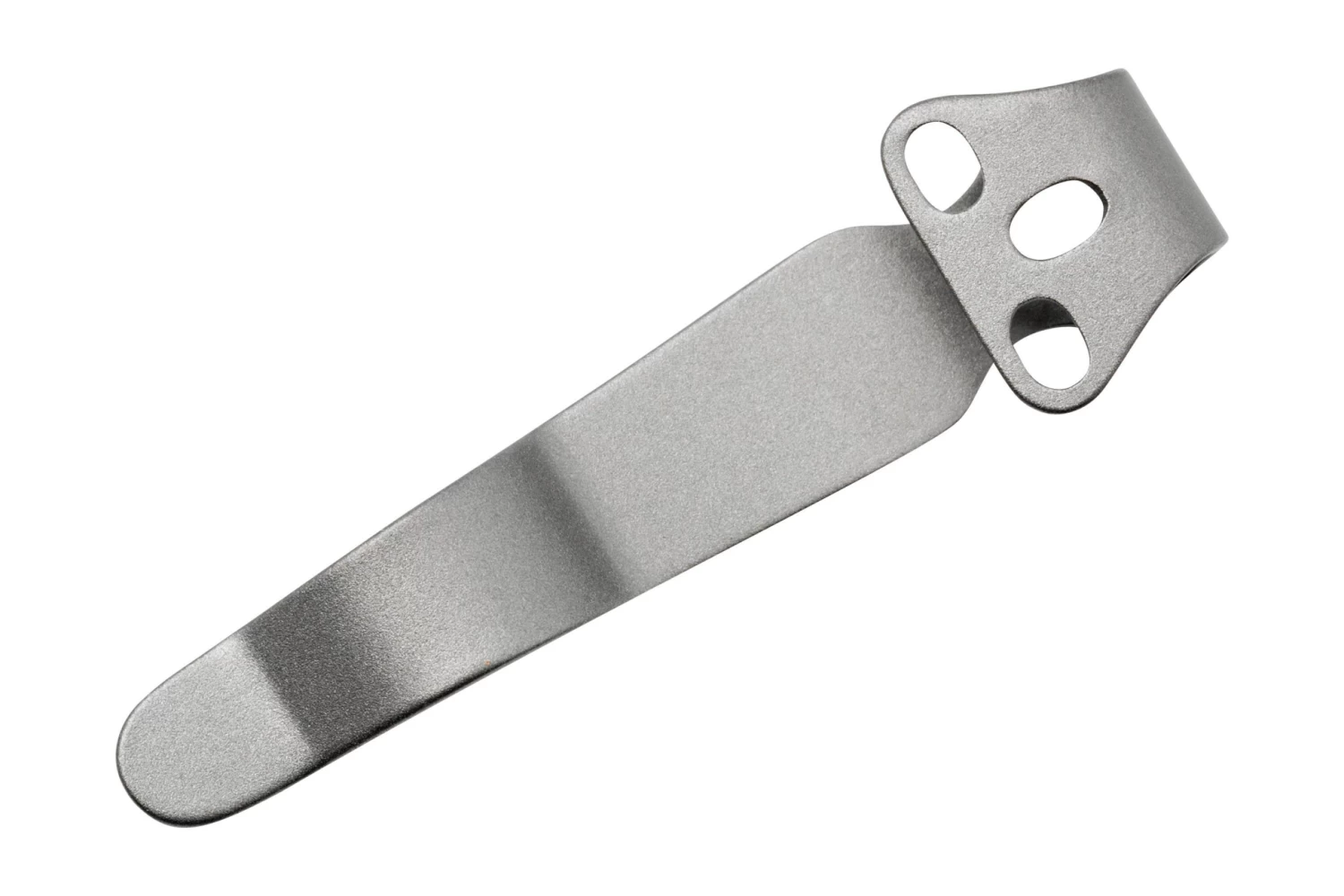 Flytanium Universal Short Pocket Clip FLY-1250SBB Bead Blasted Titanium - Imagen 3