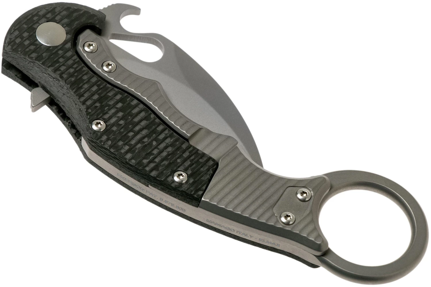 Fox Karambit Titanium Framelock Bead Blasted FX-599TiCS, Cuchillo Karambit - Imagen 4