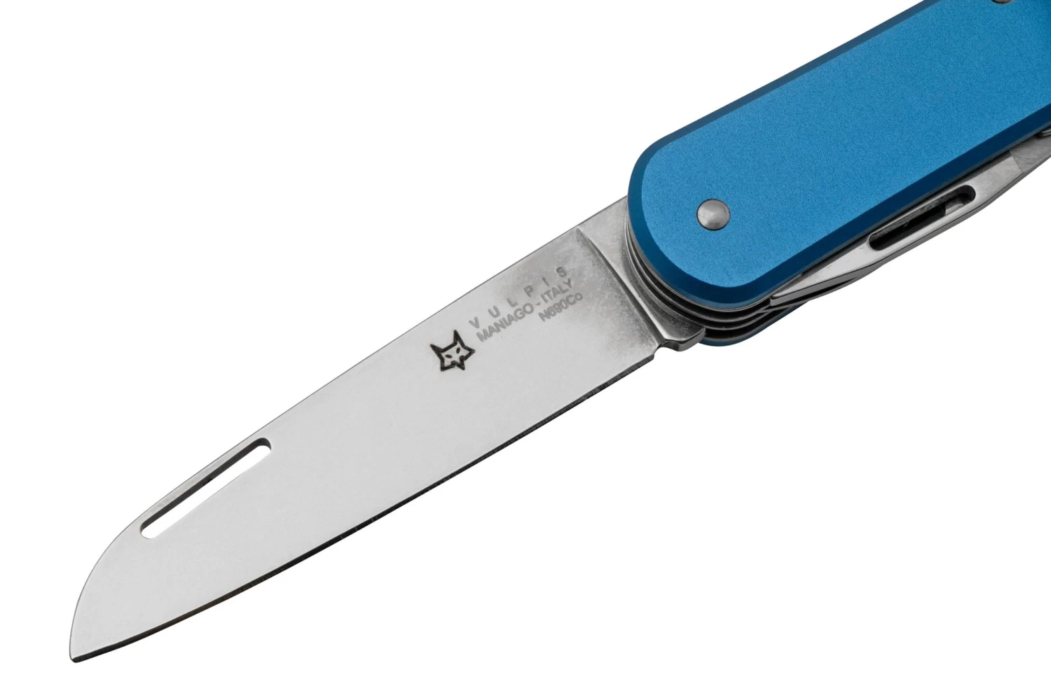 FOX Vulpis 4-Tools FX-VP130-F4SB, N690Co, Aluminium Sky Blue, Navaja Suiza - Imagen 3