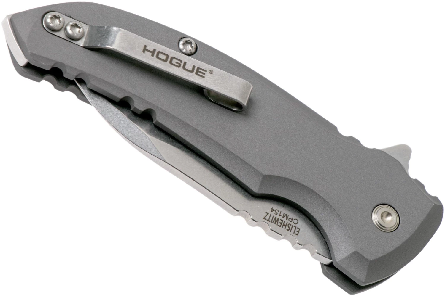 Hogue X1 Microflip Grey Wharncliffe Navaja 24162, Allen Elisheblancoz Design - Imagen 4