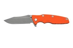 Rick Hinderer Eklipse 3.5” Spearpoint S45VN, Working Finish, Orange G10, Navaja