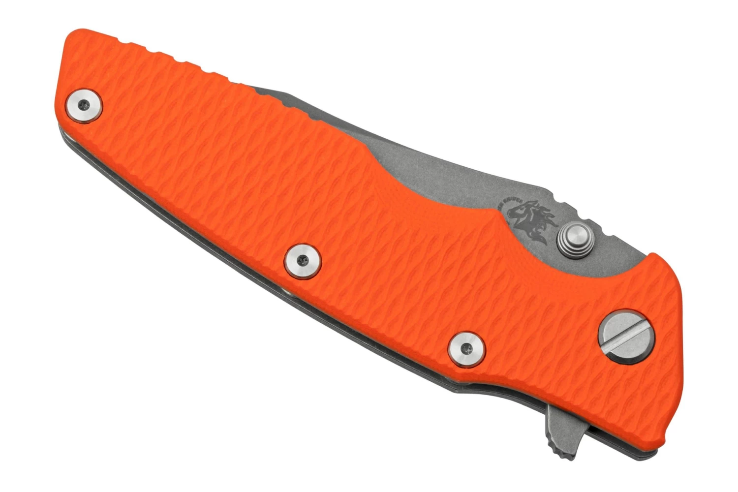 Rick Hinderer Eklipse 3.5” Spearpoint S45VN, Working Finish, Orange G10, Navaja - Imagen 6