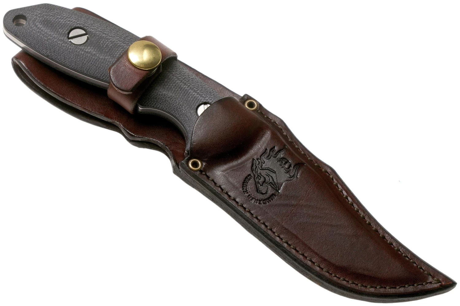 Rick Hinderer The Emmett, CPM 20CV, Black Micarta Cuchillo De Caza - Imagen 6