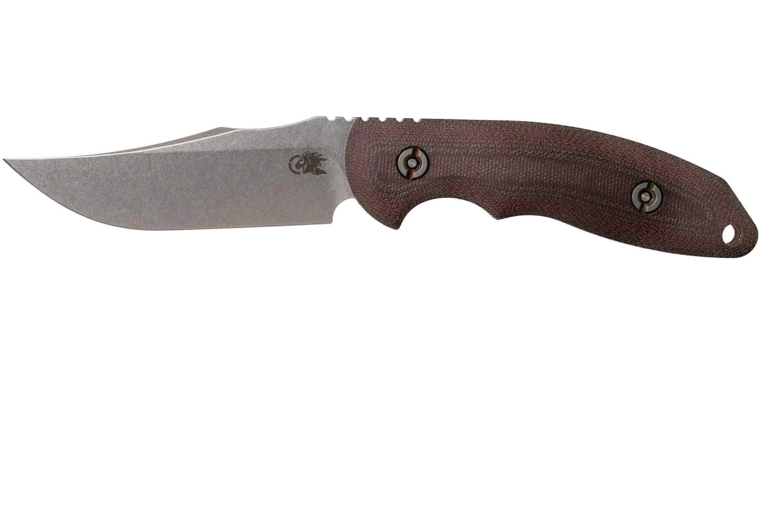 Rick Hinderer The Emmett, CPM 20CV, Burgundy Micarta Cuchillo De Caza