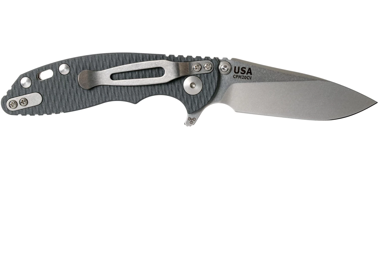 Rick Hinderer XM18 3” Skinny Slicer Linerlock, Grey G10 Navaja - Imagen 2