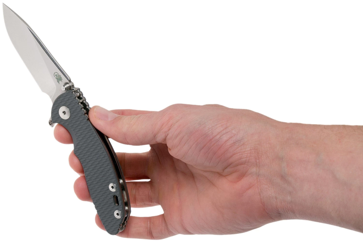 Rick Hinderer XM18 3” Skinny Slicer Linerlock, Grey G10 Navaja - Imagen 8