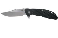 Rick Hinderer XM-24 4” Bowie, CPM 20CV, Stonewashed, Black G10 Navaja