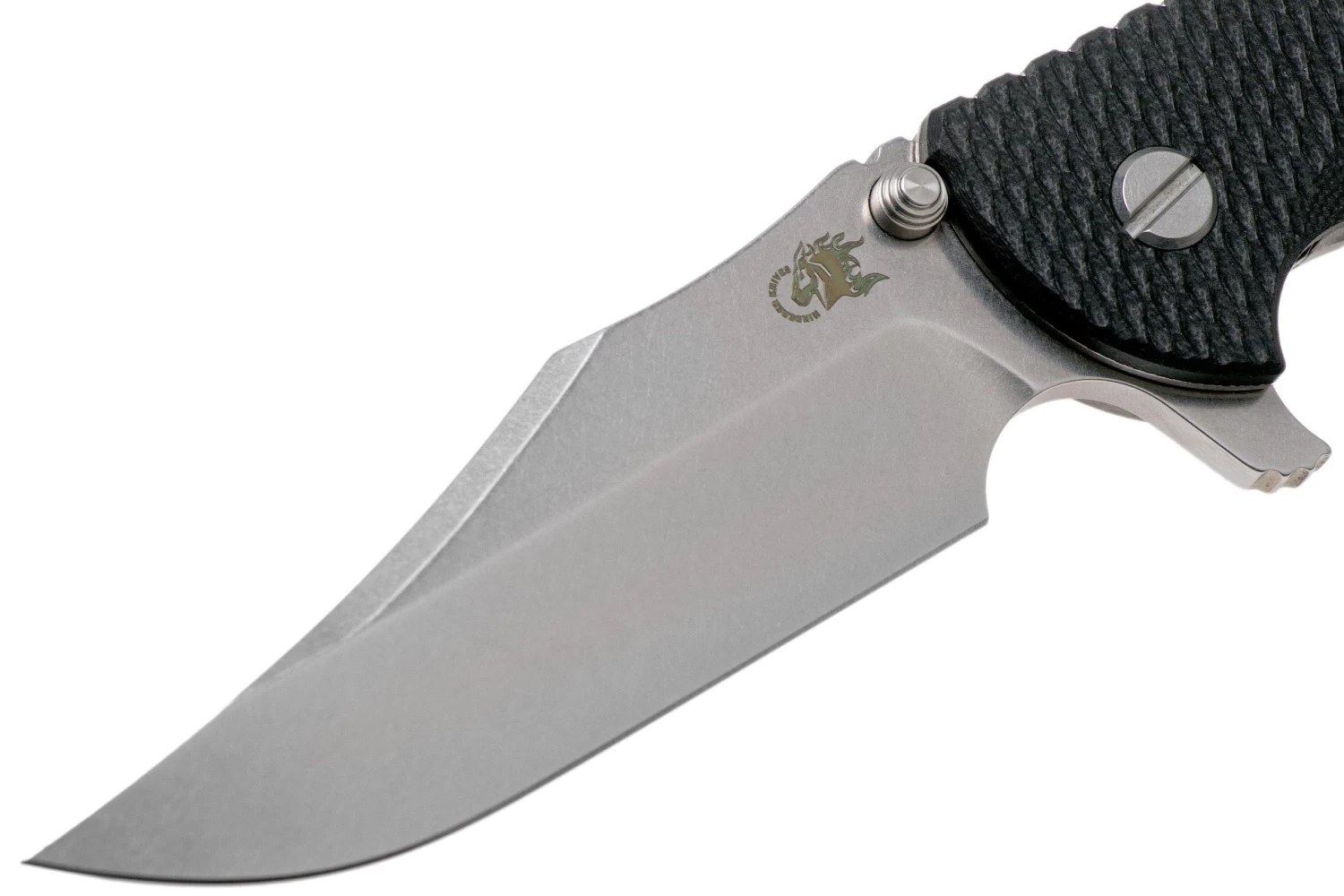 Rick Hinderer XM-24 4” Bowie, CPM 20CV, Stonewashed, Black G10 Navaja - Imagen 3