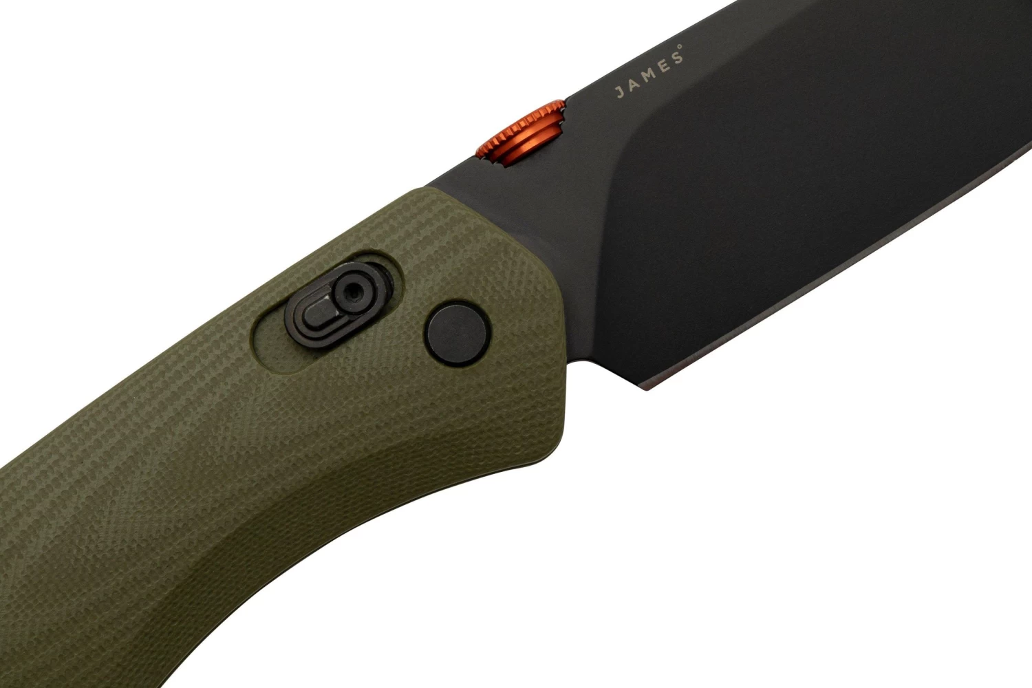The James Brand The Carter XL, OD Green G10+ Orange, Black, KKN116194-00, Navaja - Imagen 6