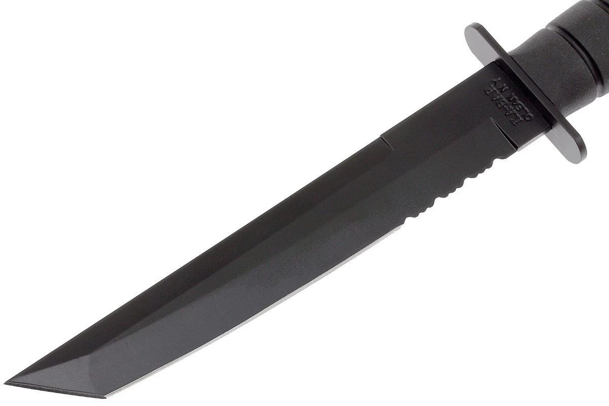 KA-BAR Tanto 1245 Cuchillo De Supervivencia, Parcialmente Dentado, Funda Kydex - Imagen 2