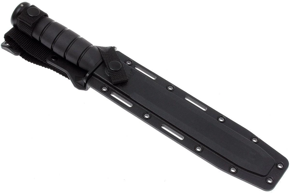 KA-BAR Tanto 1245 Cuchillo De Supervivencia, Parcialmente Dentado, Funda Kydex - Imagen 7