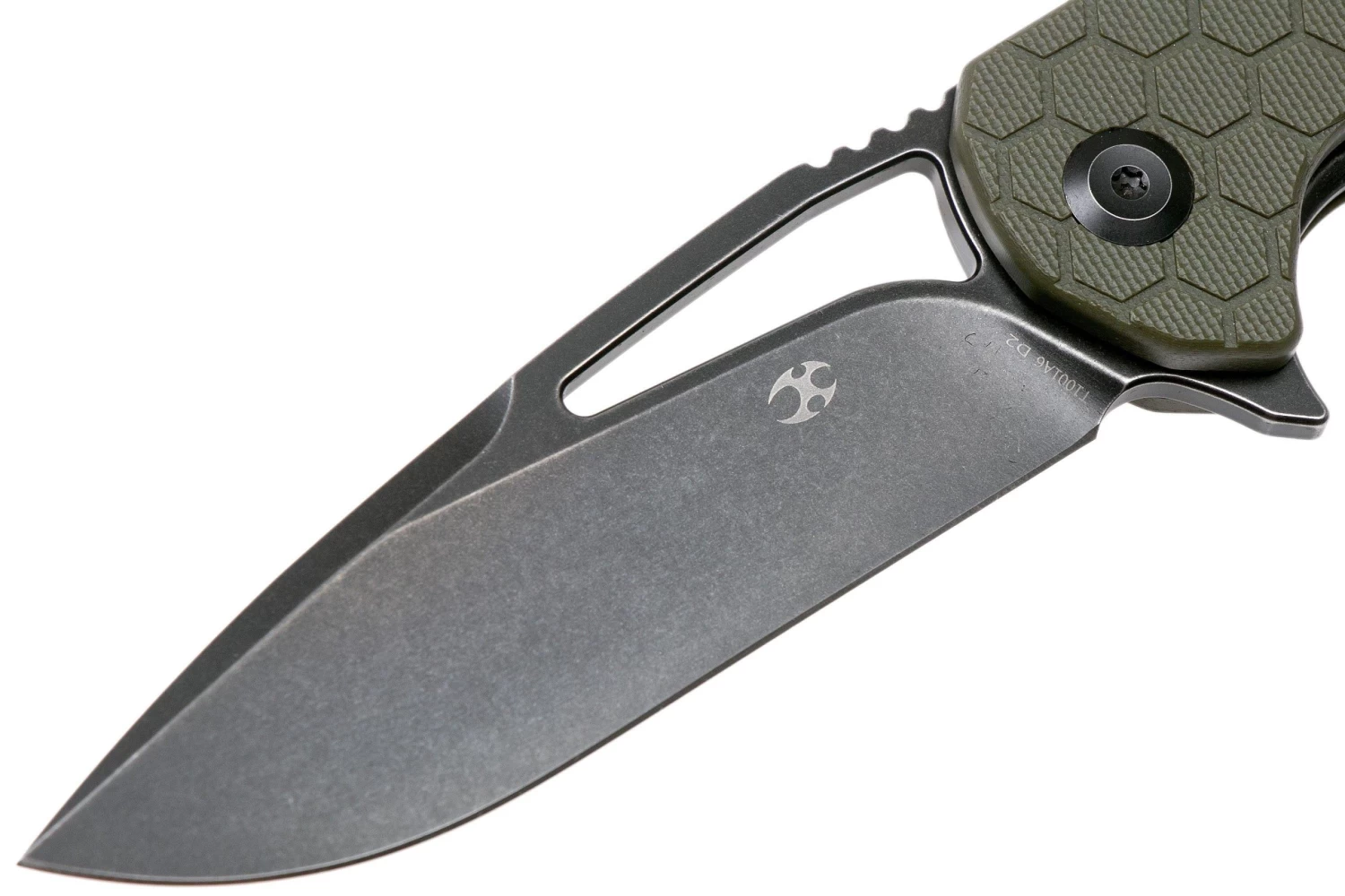 Kansept Kryo T1001A6 Black D2, Soccer Pattern G10 Navaja, Kim Ning Design - Imagen 3