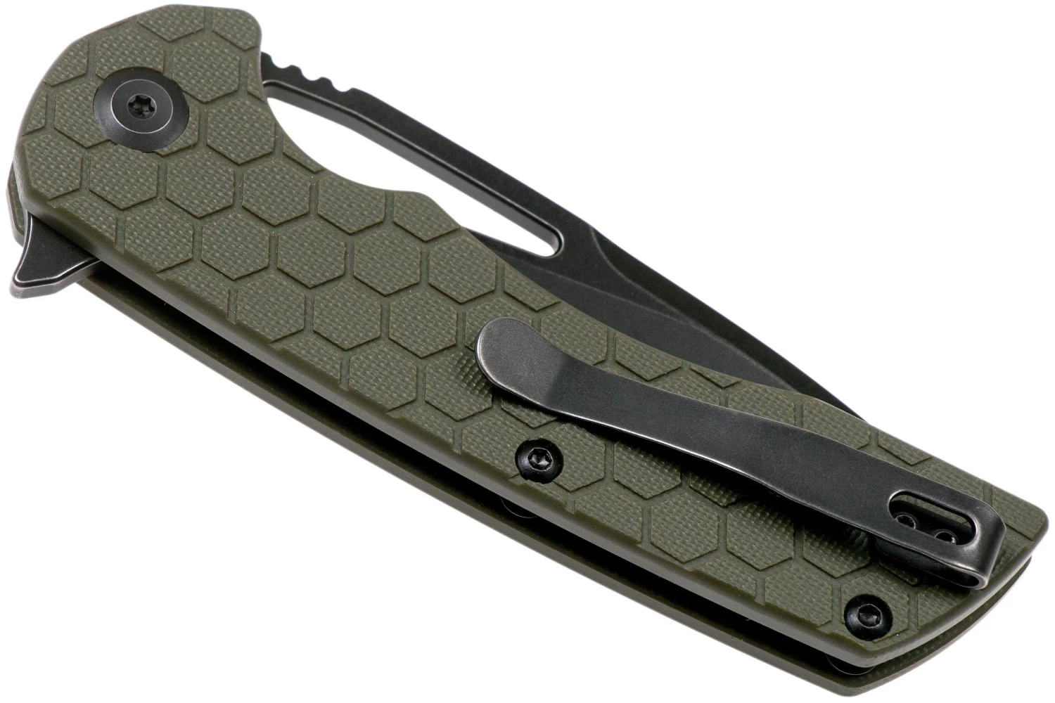 Kansept Kryo T1001A6 Black D2, Soccer Pattern G10 Navaja, Kim Ning Design - Imagen 4