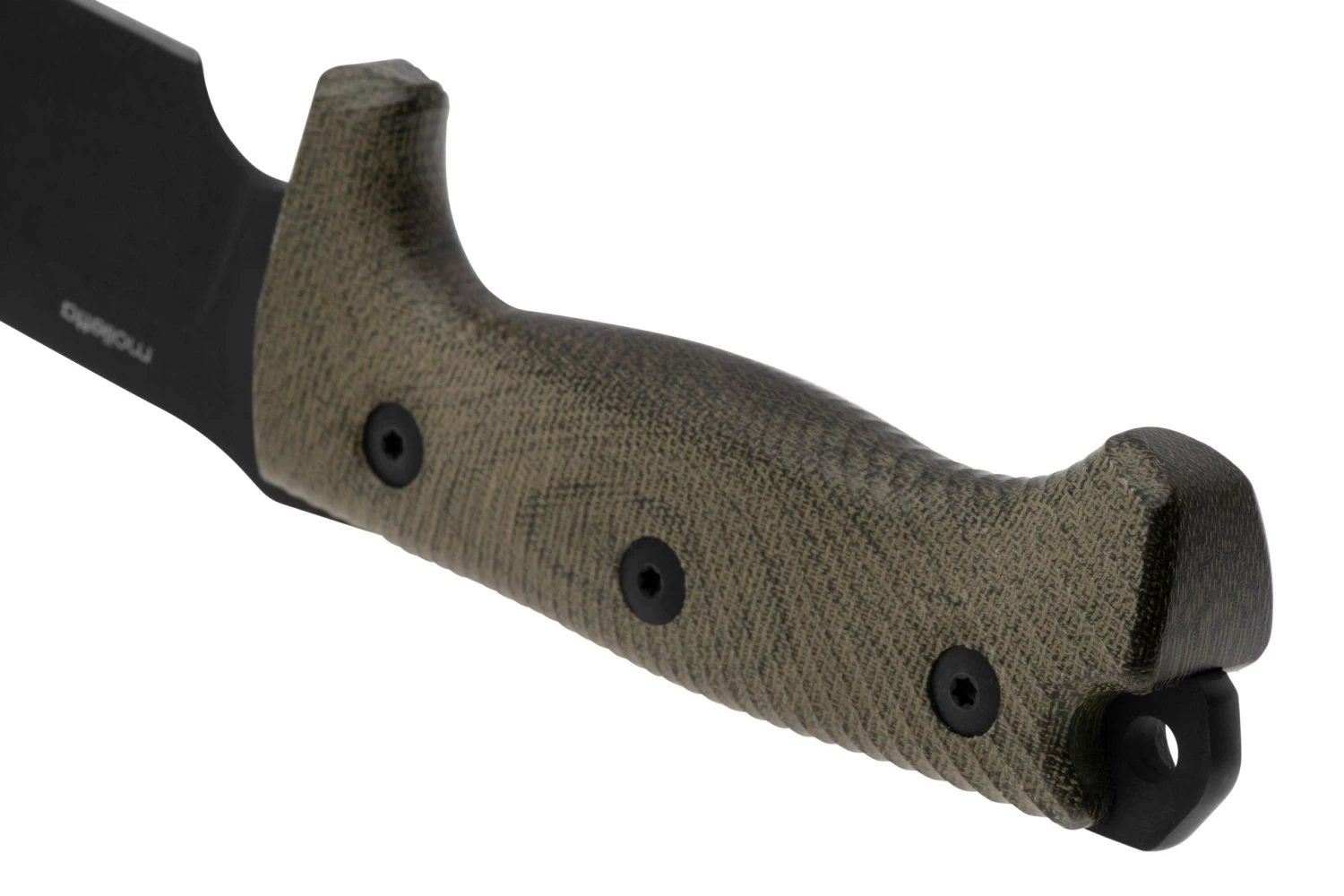 LionSteel M7B CVG Black, Green Canvas Micarta Cuchillo Fijo, Molletta Design - Imagen 4