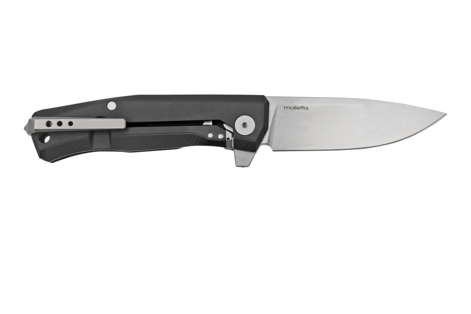 LionSteel Myto MT01A BS Black Aluminium, Satin Navaja, Diseño Molletta - Imagen 2