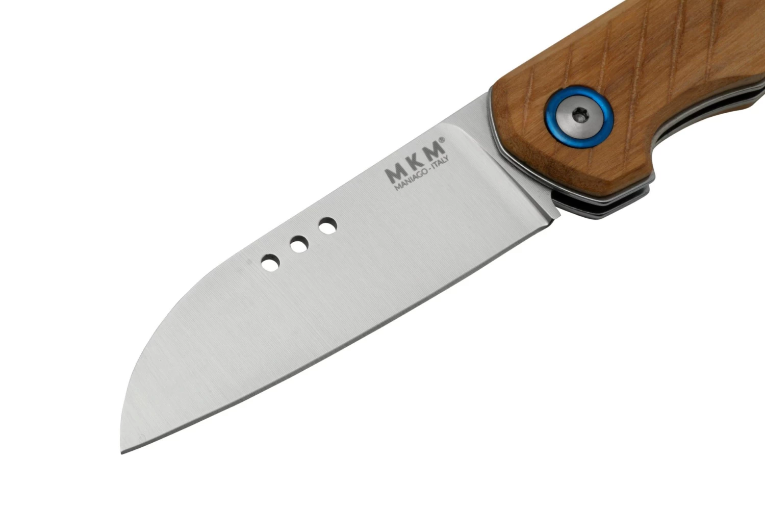 MKM Root RT-O Satin Olive Wood Navaja, Diseño Jens Anso - Imagen 3