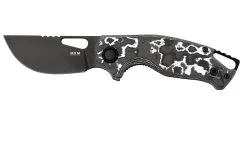 MKM Vincent VCV-CWD Black PVD VANAX, White Storm Carbon Fibre, Black Aluminum Navaja, Diseño De Jesper Voxnaes