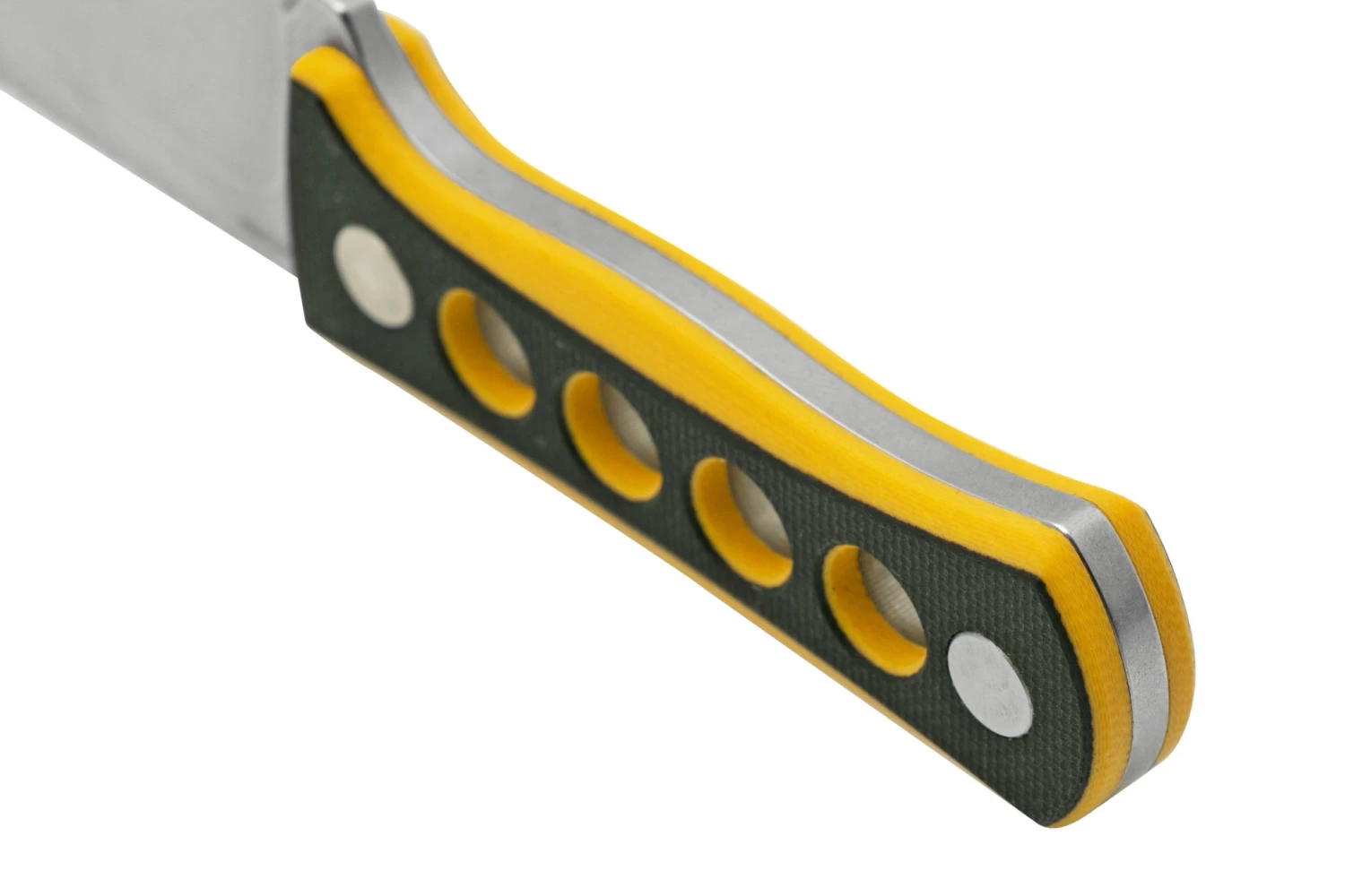 QSP Knife Canary QS141-A1 Stonewashed, Black Yellow G10, Cuchillo De Cuello - Imagen 4