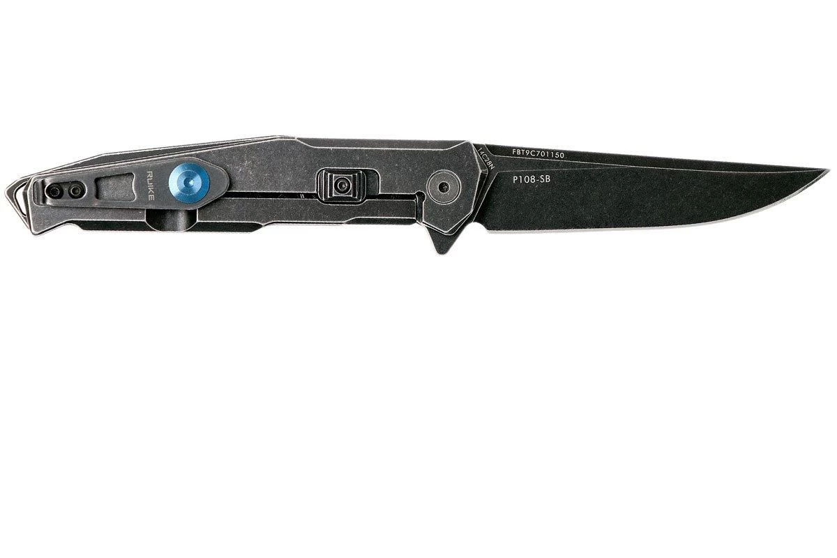 Ruike P108-SB Black Navaja, Blackwashed Frame - Imagen 5