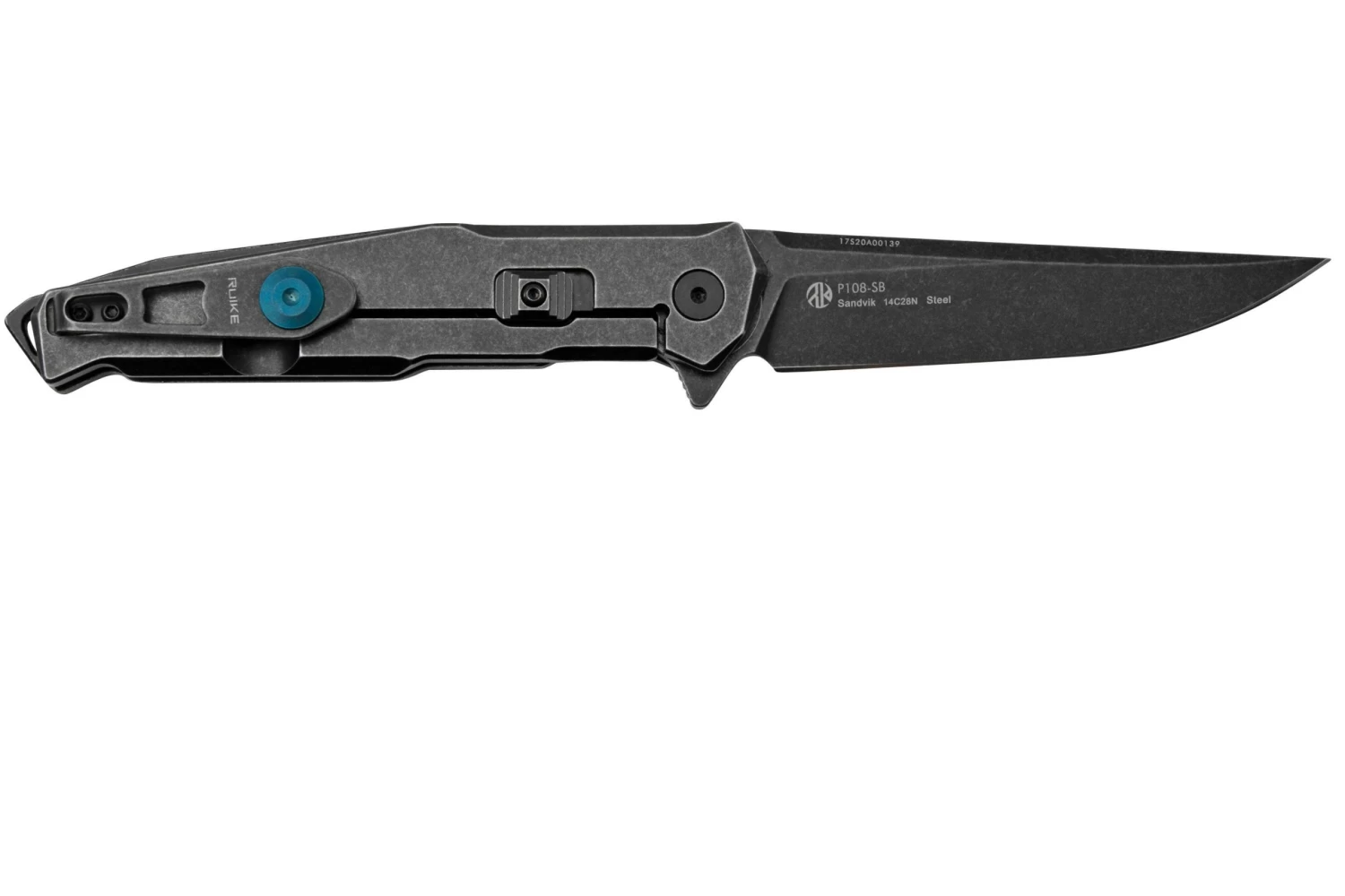 Ruike P108-SB Black Navaja, Blackwashed Frame - Imagen 4