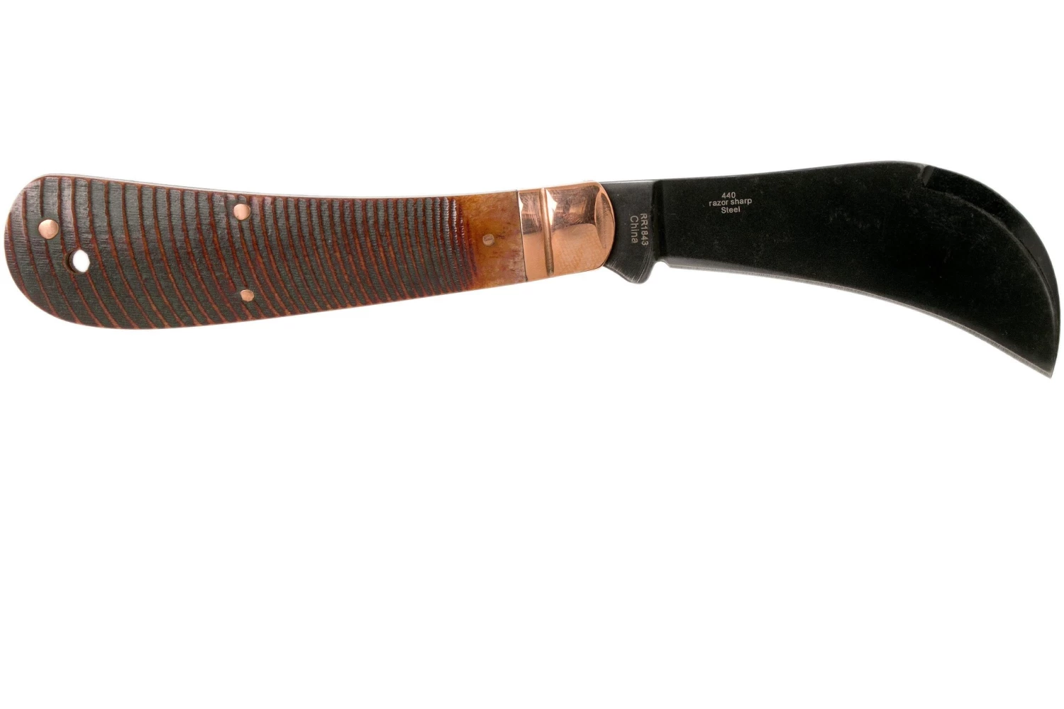 Rough Ryder Backwoods Bushcrafter Hawkbill RR1843 Navaja - Imagen 2
