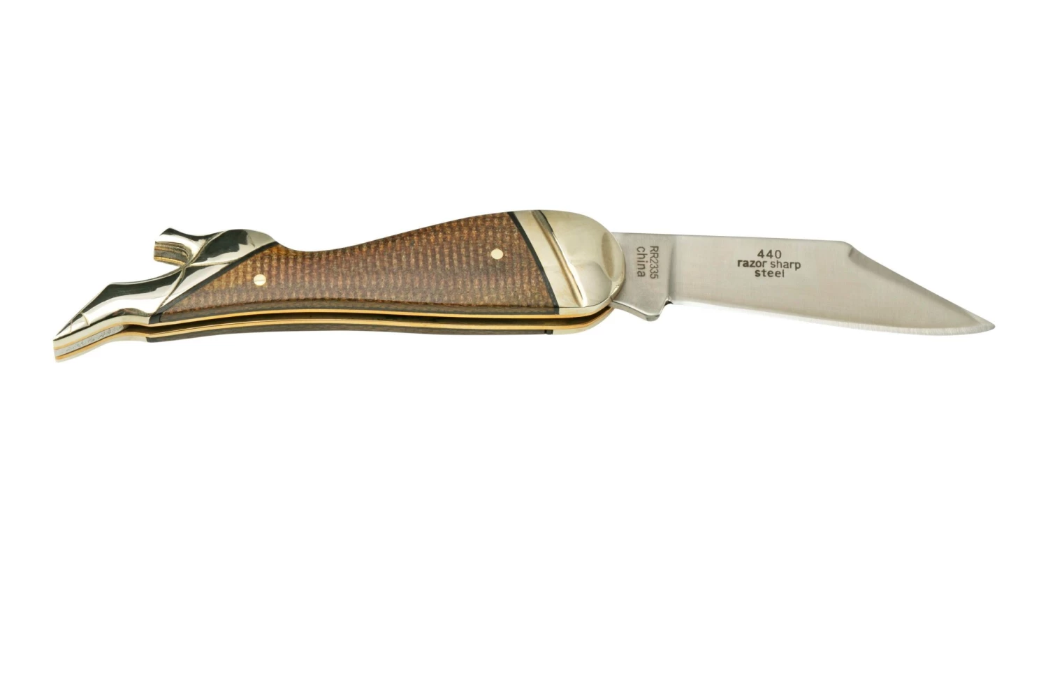 Rough Ryder Brown Burlap Lady Leg Knife, RR2335 Navaja - Imagen 2