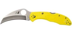 Spyderco Tasman Salt 2 C106PYL2 Plain Edge Navaja, Amarillo