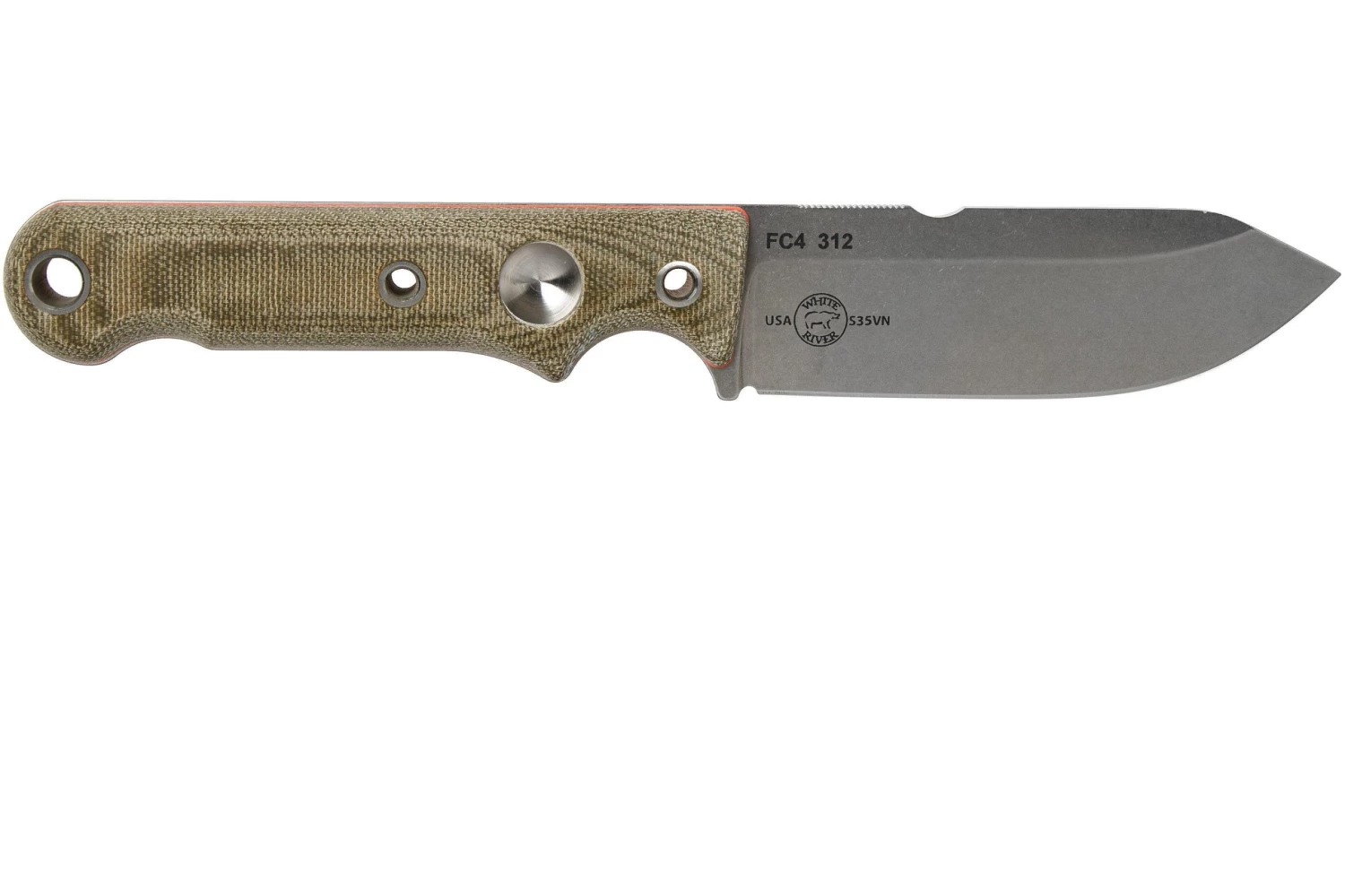 White River Knives FC4 Firecraft Cuchillo De Supervivencia, Con Funda Con Firesteel Kydex - Imagen 2