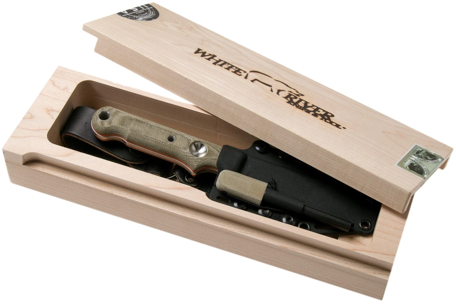 White River Knives FC4 Firecraft Cuchillo De Supervivencia, Con Funda Con Firesteel Kydex - Imagen 9